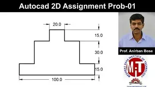 Autocad Class Assignment 2D-Prob-01