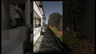 MODERN DUPLEX WITH GARDEN. EXTERIOR DESIGN BY CONNAITRE POUR BENIR. Render engine : #unrealengine5