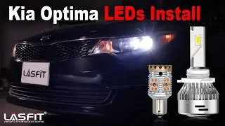 Kia Optima LX 2018 | How to Install LED Headlight Rear turn Signal Bulbs