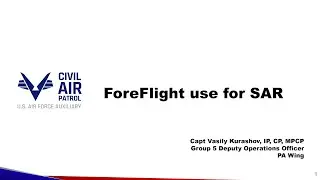 ForeFlight use for Search and Rescue (SAR)