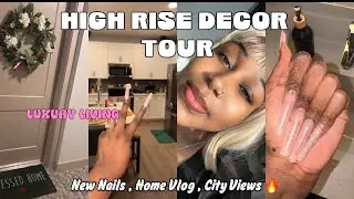 LUXURY HIGH-RISE HOME DECOR TOUR + LUXURY HIGH -RISE LIVING 🏙️💛 + LUXURY DECOR 🔥