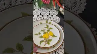 Autumn's Elegance: Setting a Stunning Table W Mikasa Bountiful Pear Blossoms Natural Beauty