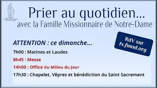 La messe du dimanche 26 octobre 2025