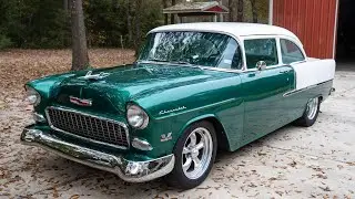 1955 Chevrolet Bel Air 2-Door Sedan Restomod 427ci V8 Walk-around Video