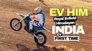 Electric Himalayan From Royal Enfield | HIM EV Ultimate Electric Adventure Tourer in Action!