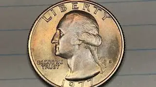 US 1977 Quarters Transitional Error - DC Minutes United States Coins