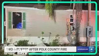 Polk County firefighters save man trapped inside home on fire