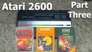 Atari VCS 2600 Gameplay of Dig Dug, Pac-Man and Berzerk | SupremeGadgets