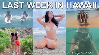 LAST WEEK IN HAWAII I cliff jumping, surfing, scuba diving, + more