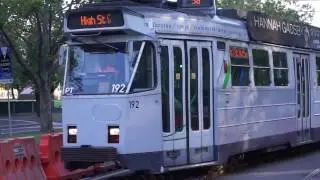 Yarra Tram Z3 switching temporary tracks