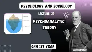 Psychology Lecture 20 | Psychoanalytic Theory by Sigmund Freud | GNM 1st Year Psychology