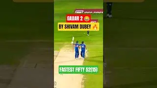 SHIVAM DUBEY FASTEST FIFTY🔥#shivamdubey#fastestfifty#sixes#abhisheksharma#indvsnz#t20worldcup#shorts