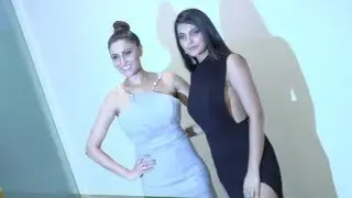 Two Gorgeous Chick In Grey and Black Dress | Bolly2box