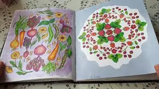 Законченная раскраска Сумеречный сад.