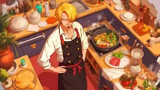 One Piece - Sanji ASMR Ambience &ndash; Gentle Ocean Sounds & Warm Kitchen