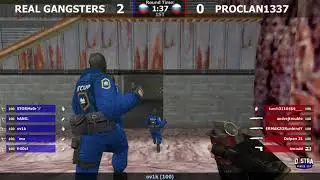 ТУРНИР D3stra Winter Cup / МАТЧ # 12 / ( REAL GANGSTERS ) vs ( PROCLAN1337 ) / MAP : DE_NUKE