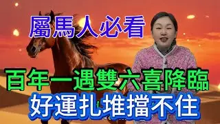屬馬人必看！你真了不起！百年一遇雙六喜降臨，好運扎堆擋不住！#命理 #風水 #財富