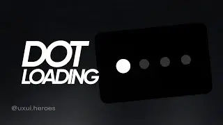 Dot loading animation | Figma tutorial | Figma animation