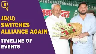 Nitish Kumar Leaves BJP, Forms Alliance With Tejashwi Yadav: How Bihar Crisis Unfolded | The Quint