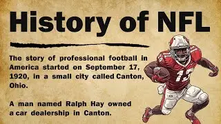 History of the NFL || Learn English Through Story 📖 Level 3 ✨ Graded Reader 🎧📚