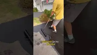 Customer Got Us 20 JOBS 🤝📈 #satisfying #asphalt #sealcoating