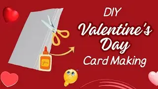 Valentine Day Card Idea|DIY Rose Day card |Reuse Wedding card|Happy Valentine's day card making 