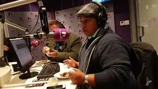 Alvin Bruinders and Gerhard Steyn try Ghost pepper chicken wings