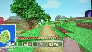 I built a sky island in my Minecraft Xbox 360 survival world.