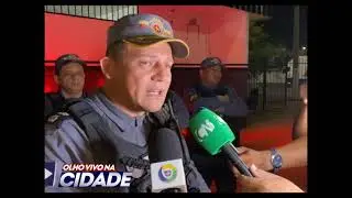 Homem &eacute; preso ap&oacute;s troca de tiros com a pol&iacute;cia. O comparsa fugiu.