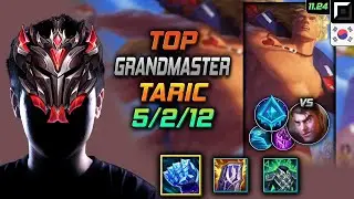 GrandMaster Taric Top vs Jayce - Тарик Рукавица ледяного пламени Ледяной нарост - LOL KR 11.24