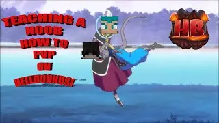 Teaching A Noob How To PvP On Hellbounds | Minecraft Skyblock