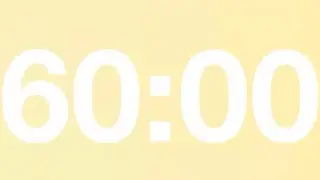 60-Minute Yellow Aura Study Timer Pomodoro timer for study reading, working, exercise Study with me