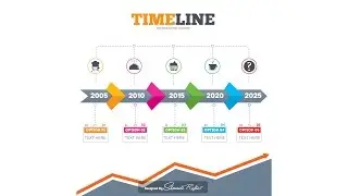 Photoshop Tutorial - Graphic design - Timeline infographic - انفوجرافيك