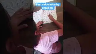Fast calculation by a small kid #shorts #maths #AbacusGenius  ||mental math
