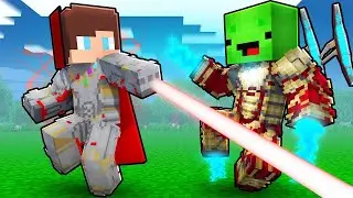 ULTRON Armor Speedrunner vs IRON MAN Armor Hunter : JJ vs Mikey in Minecraft Maizen!
