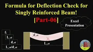 Formula for Deflection Check for Singly Reinforced Beam! Part 06: