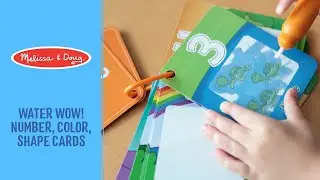 Melissa & Doug Water Wow! Number, Color, Shape Cards - On the Go Travel Activity