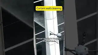Drone cleaning building，safe and efficient#dronetech #droneconstruction #cleaningdrone