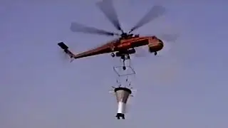 Helicopter installation of the Bartle Hall Sky Stations