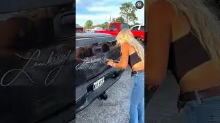 Lindsay Bercosky ✨ || Signing A Car With  Grinder || #shorts #signature #trending #sign #shortvideo