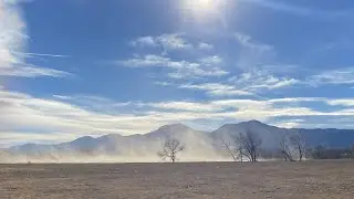 Dust Storms on OSMP properties with high numbers of Prairie Dogs, 12/19/25