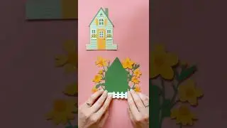 Assembling the Cottage with Flowers box card file - Furrow and Feather SVG