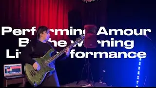 Performing Amour by @TheWarning in my first solo live performance 