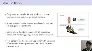 Hand gesture to speech system
