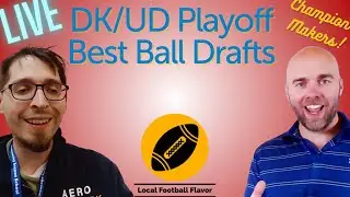 NFL Playoff Best Ball LIVE: DK+UD Draft Room Meta (QH/DD)