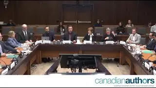 Canadian Authors at the Oct 22 House of Commons Committee on Canadian Heritage