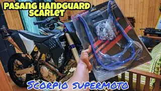 PASANG HANDGUARD SCARLET SUPERMOTO || Pelindung Stang  || SCORPIO SUPERMOTO