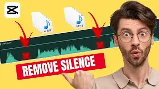 Как убрать тишину из звука в CapCut для ПК