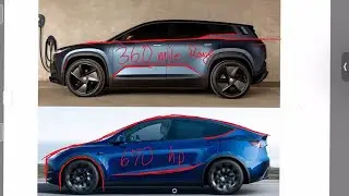 Сравнение дизайна Fisker Ocean 2023 и Tesla Model X