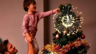 Festival Hanging Starburst String Lights 100-200 LED DIY Firework